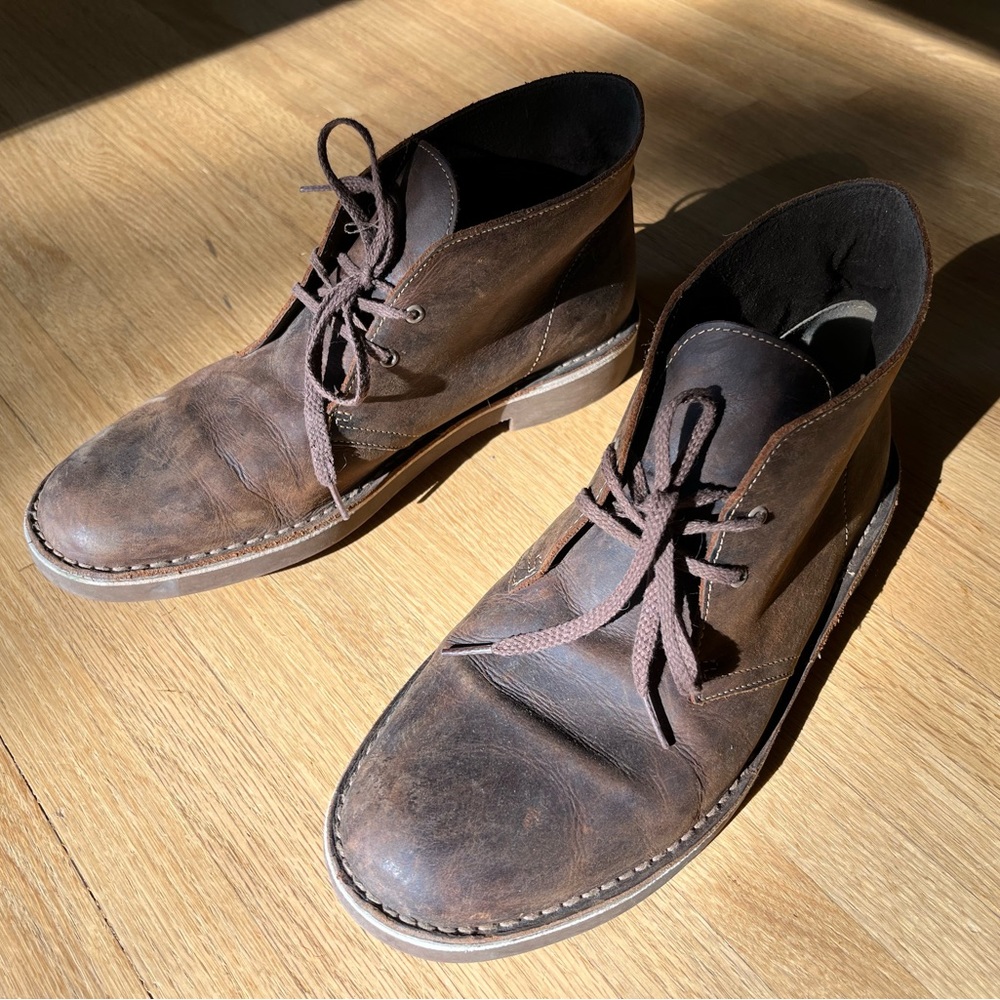Clarks Beeswax Bushacre Desert Boots 10